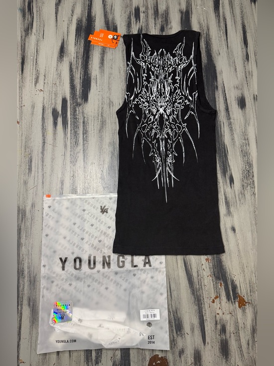 YoungLA Other - YoungLA Black Tank Top with White Graphic New with Tags! Size Medium